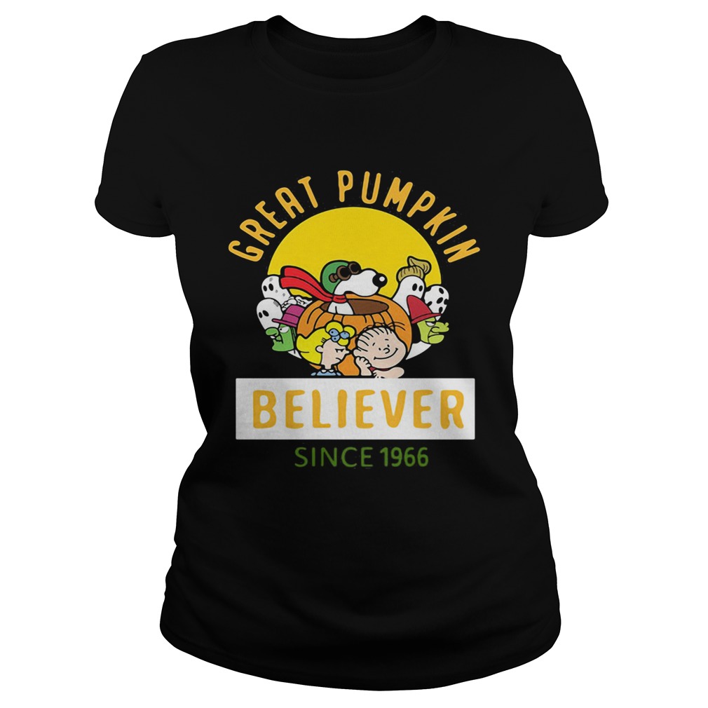 Peanuts great pumpkin believer since 1966  Classic Ladies