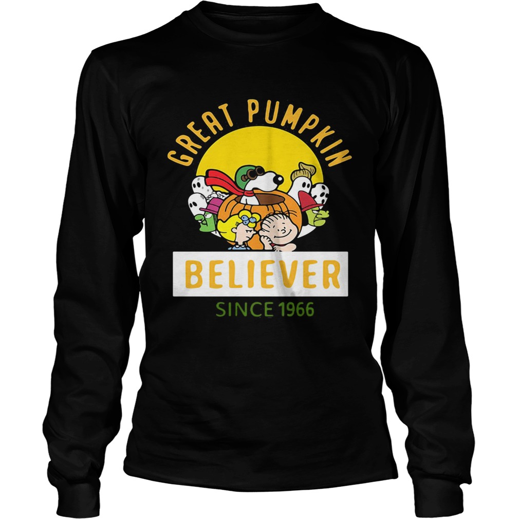 Peanuts great pumpkin believer since 1966  Long Sleeve