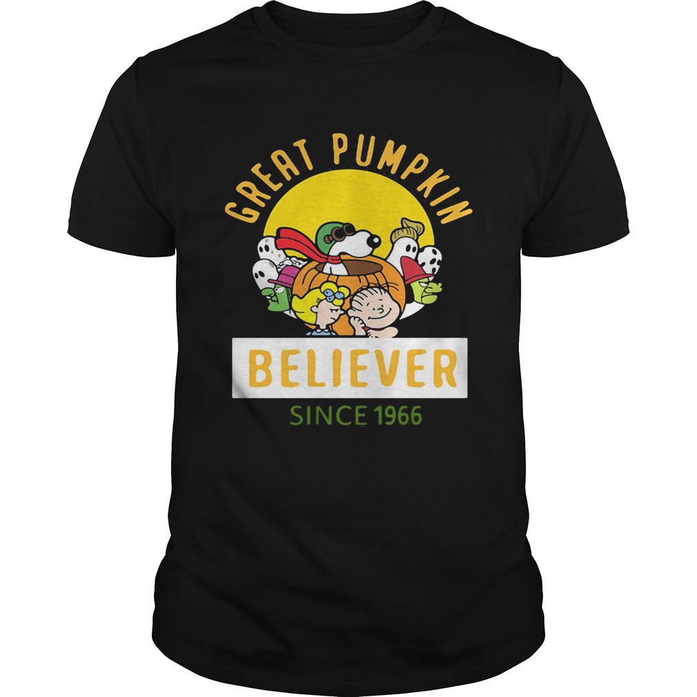 Peanuts great pumpkin believer since 1966  Unisex