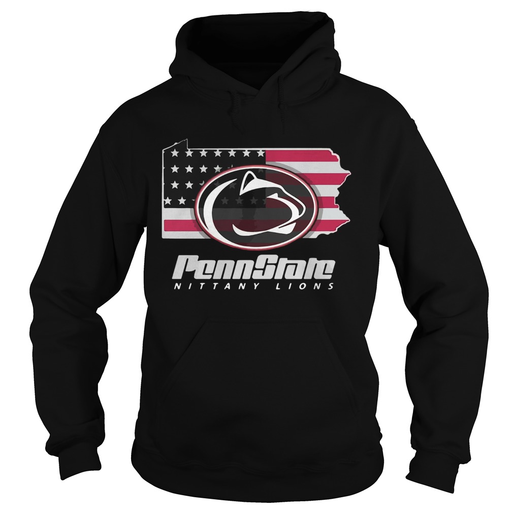 Penn State Nittany Lions American Flag  Hoodie