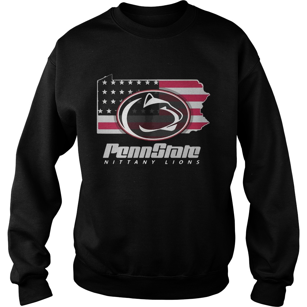 Penn State Nittany Lions American Flag  Sweatshirt