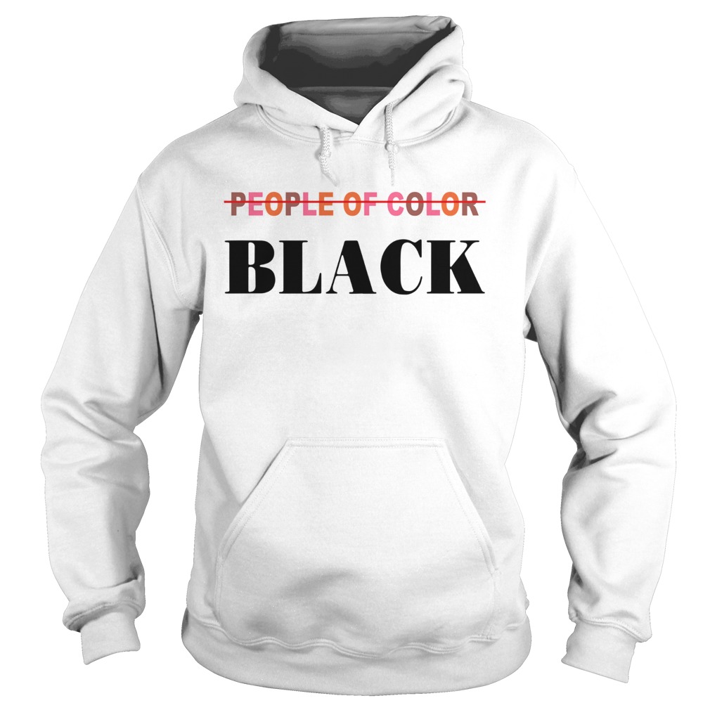 People Of Color Black  Hoodie