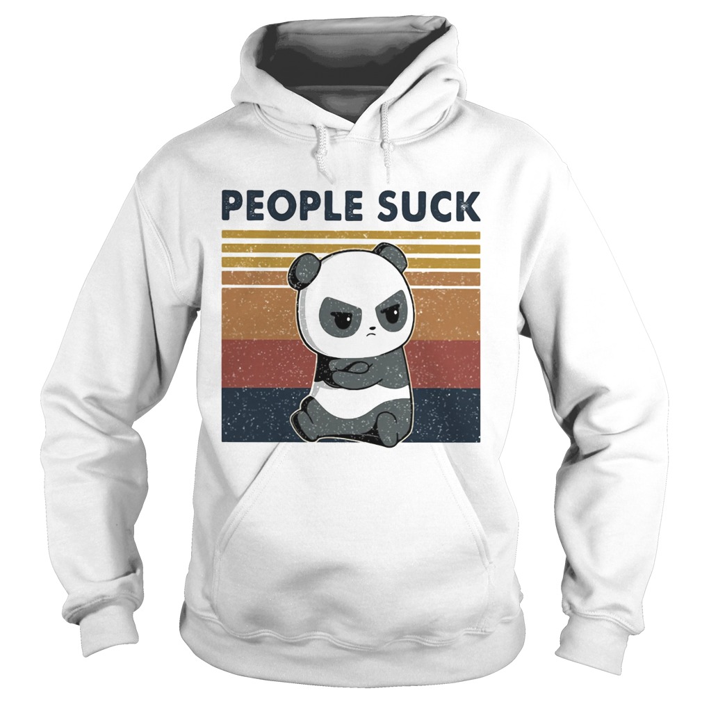 People Suck Panda Vintage Retro  Hoodie