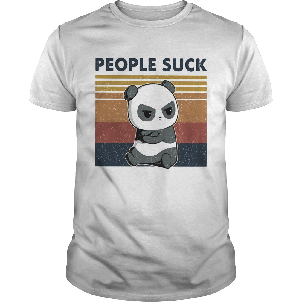 People Suck Panda Vintage Retro  Unisex