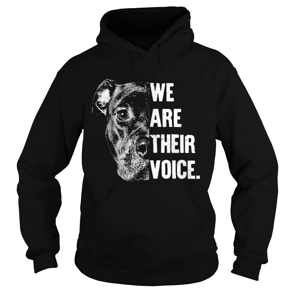 Pit Bull We Are Their Voice  Hoodie