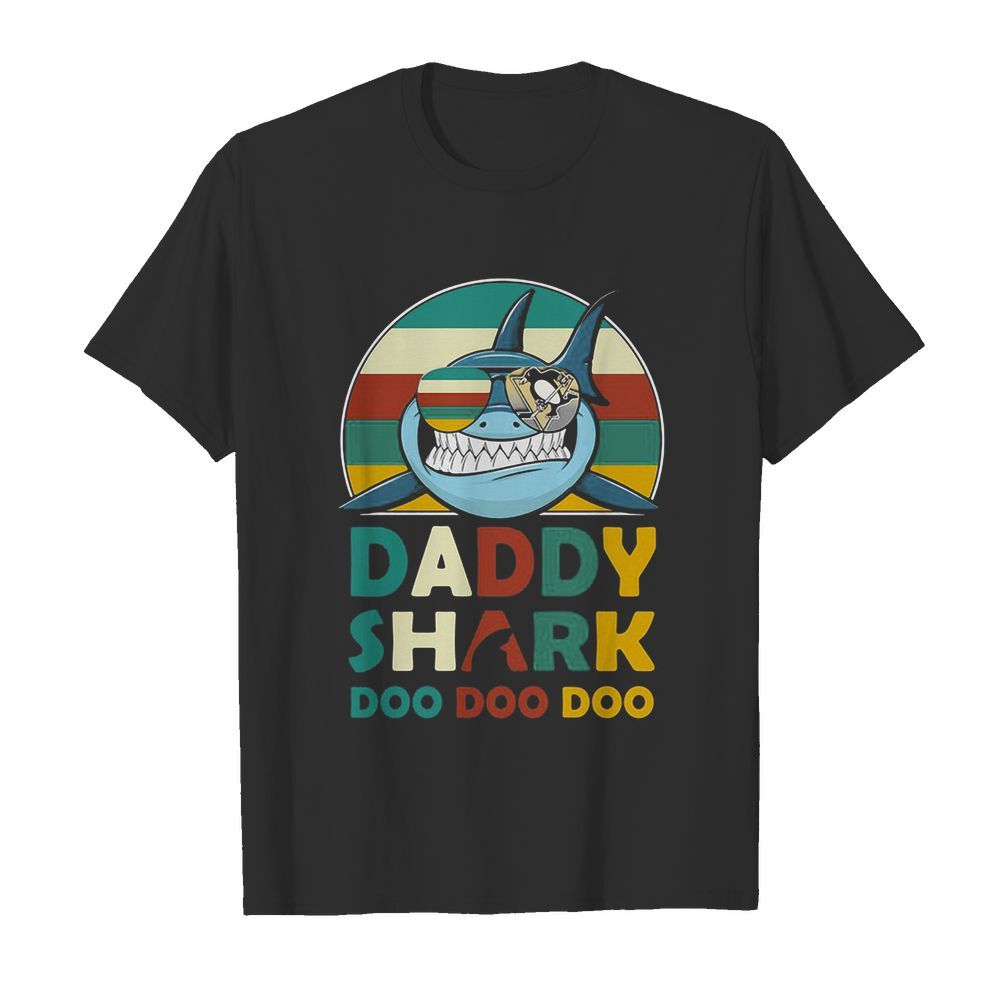 Pittsburgh penguins daddy shark doo doo doo vintage shirt