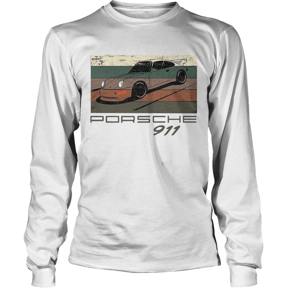 Porsche 911 Car Vintage Retro  Long Sleeve