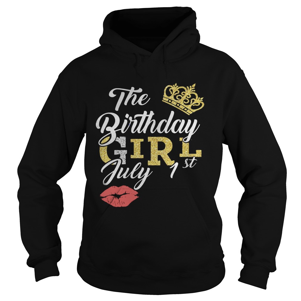 Queen the birthday girl july 1st lips  Hoodie