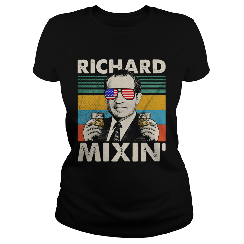 Richard mixin drinking 4th of july vintage retro  Classic Ladies