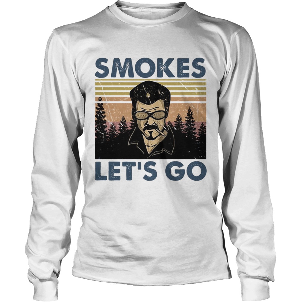 Ricky lafleur smokes lets go vintage retro  Long Sleeve