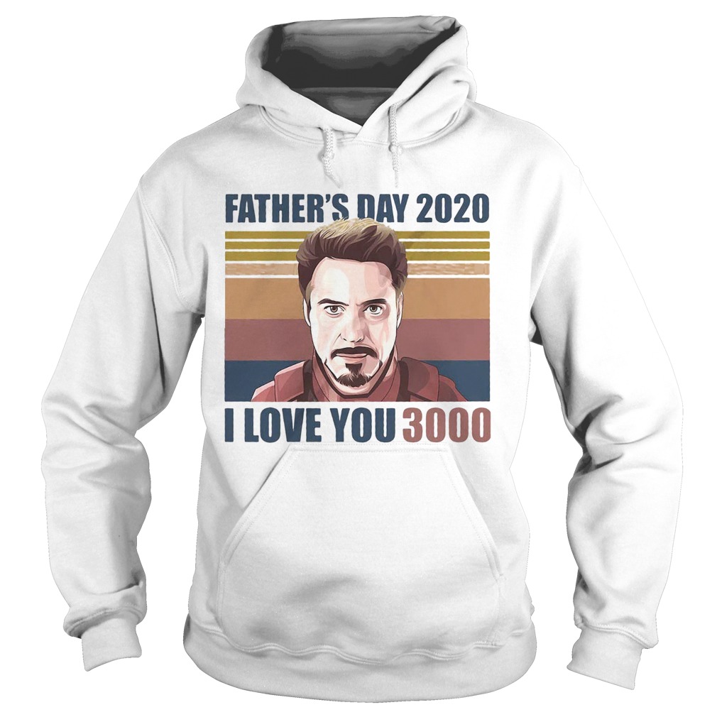 Robert downey jr iron man fathers day 2020 i love you 3000 vintage retro  Hoodie