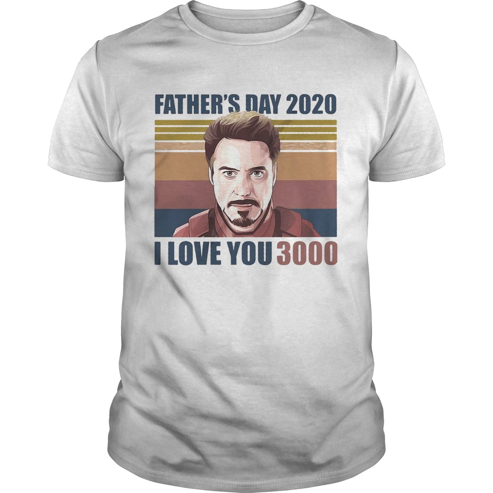 Robert downey jr iron man fathers day 2020 i love you 3000 vintage retro  Unisex