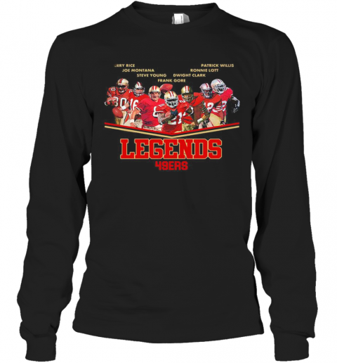 San Francisco 49Ers Football Team Player Legends T-Shirt Long Sleeved T-shirt 