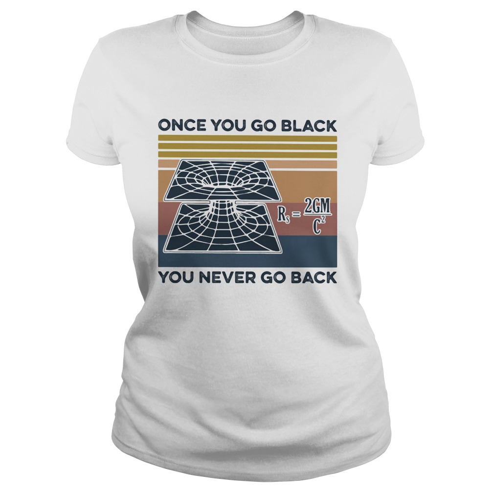 Science once you go black you never go back vintage retro  Classic Ladies