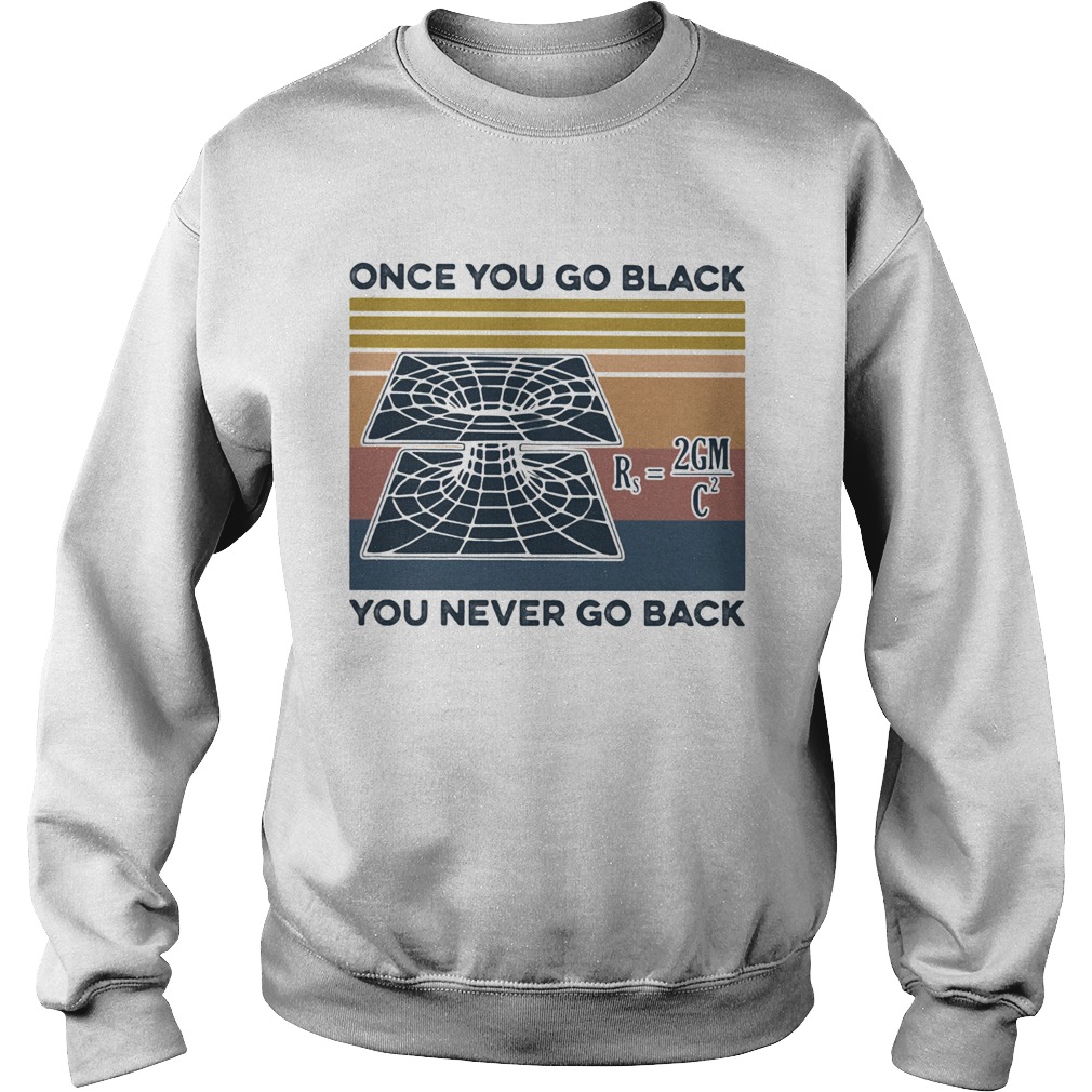 Science once you go black you never go back vintage retro  Sweatshirt