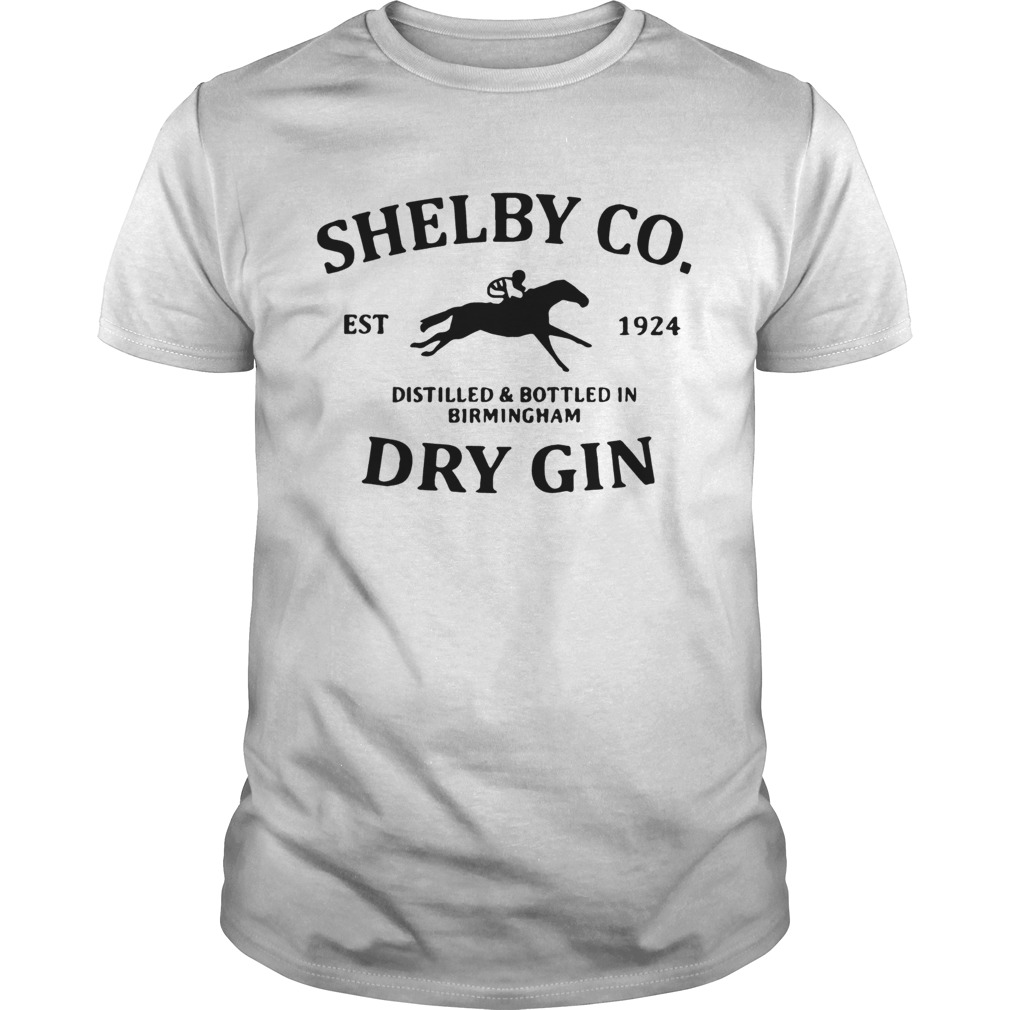 Shelby Co Est 1924 Distilled And Bottled In Birmingham Dry Gin  Unisex