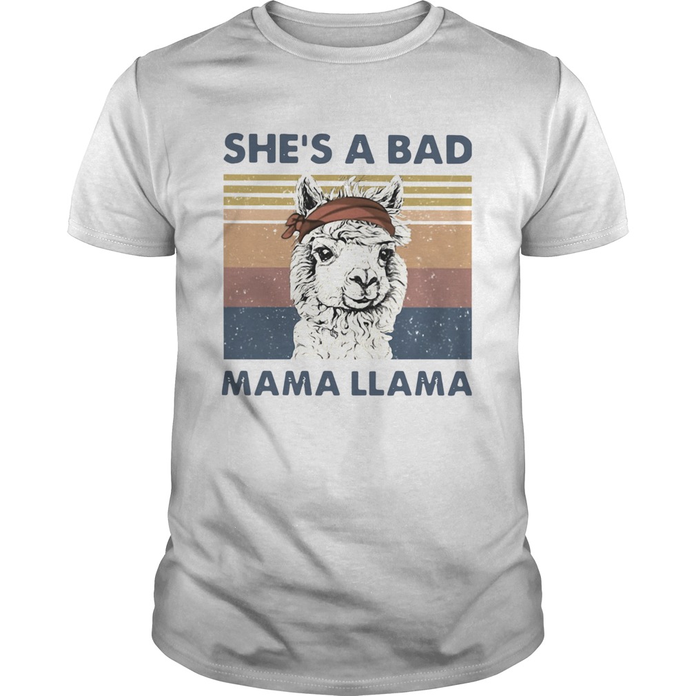 Shes A Bad Mama Llama Vintage shirt