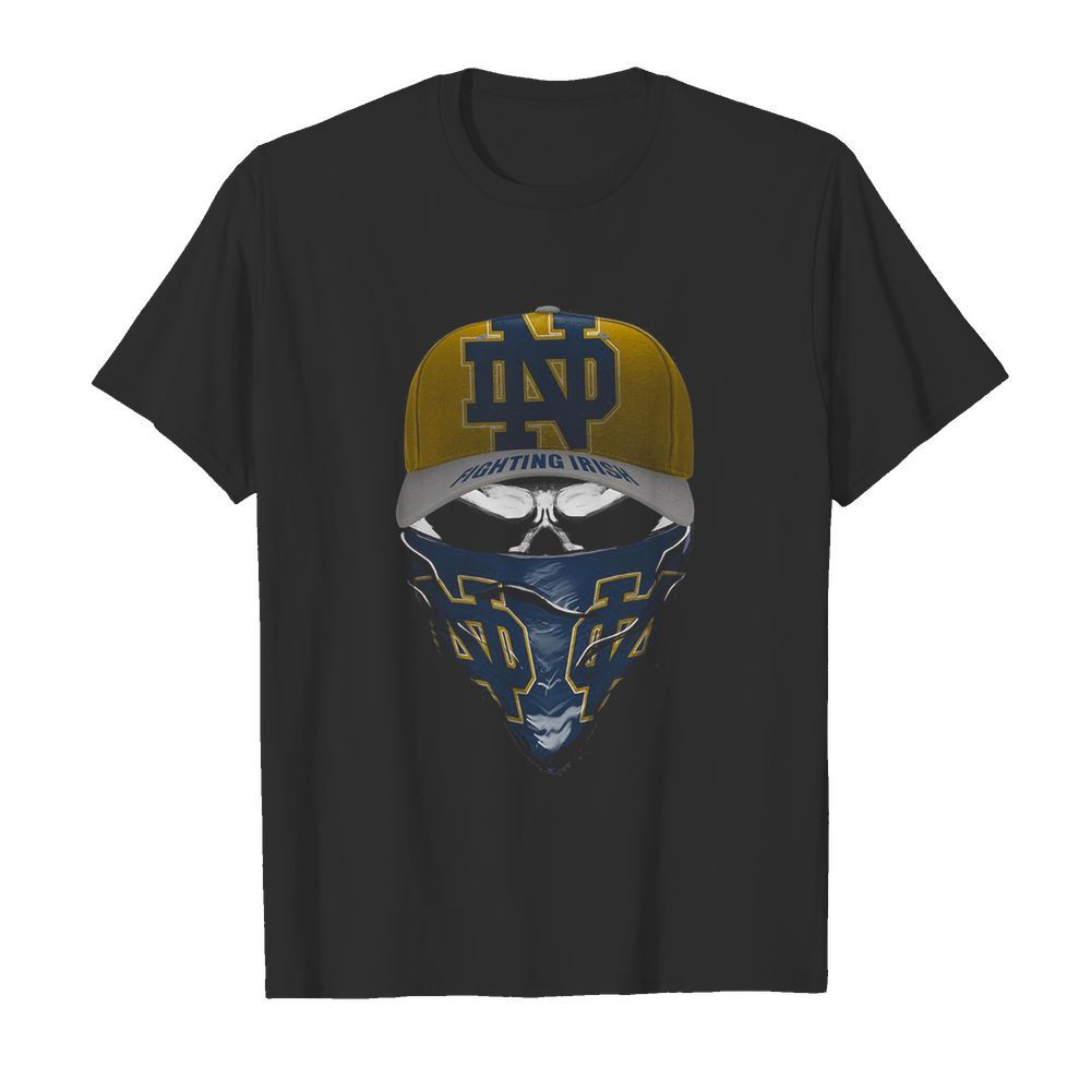 Skull Face Mask Notre Dame Fighting Irish Logo shirt