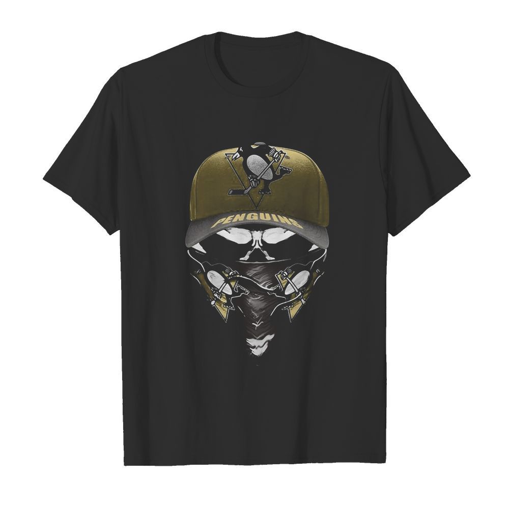 Skull mask pittsburgh penguins hockey shirt