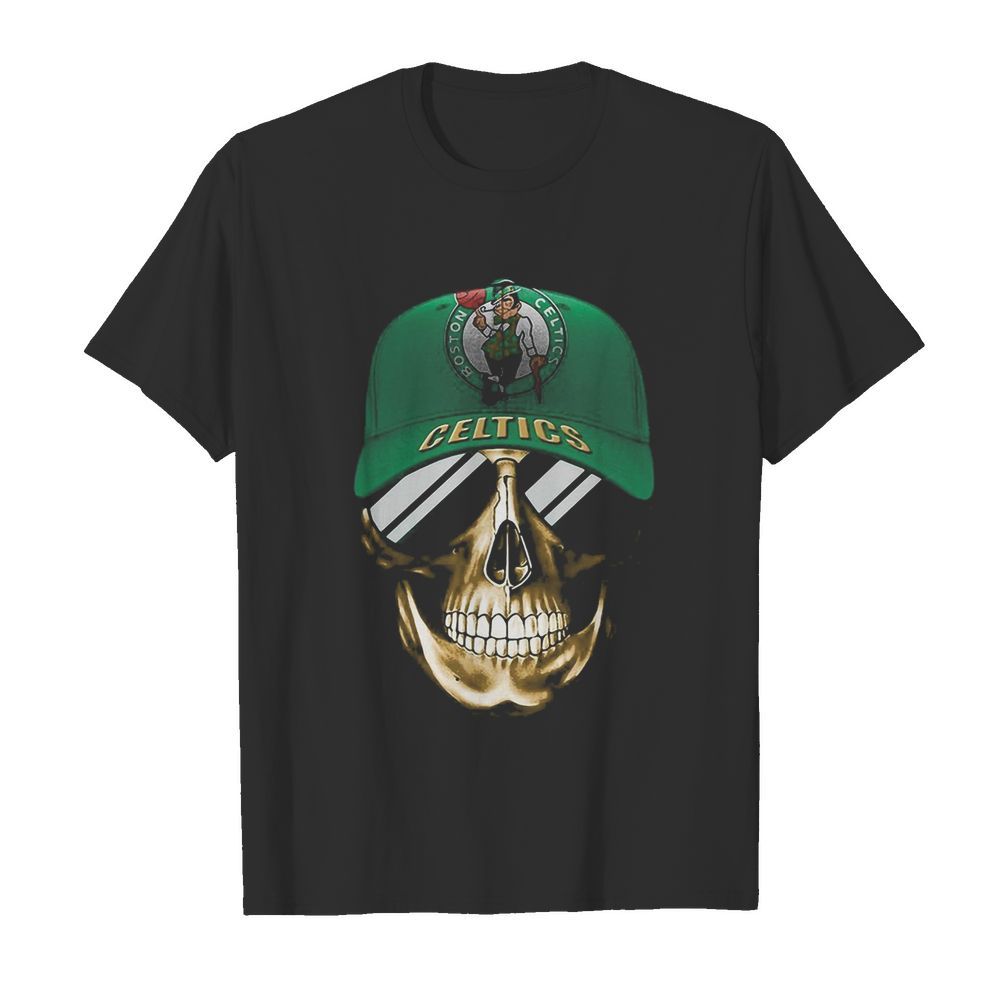 Skull smile oklahoma boston celtics basketball shirt