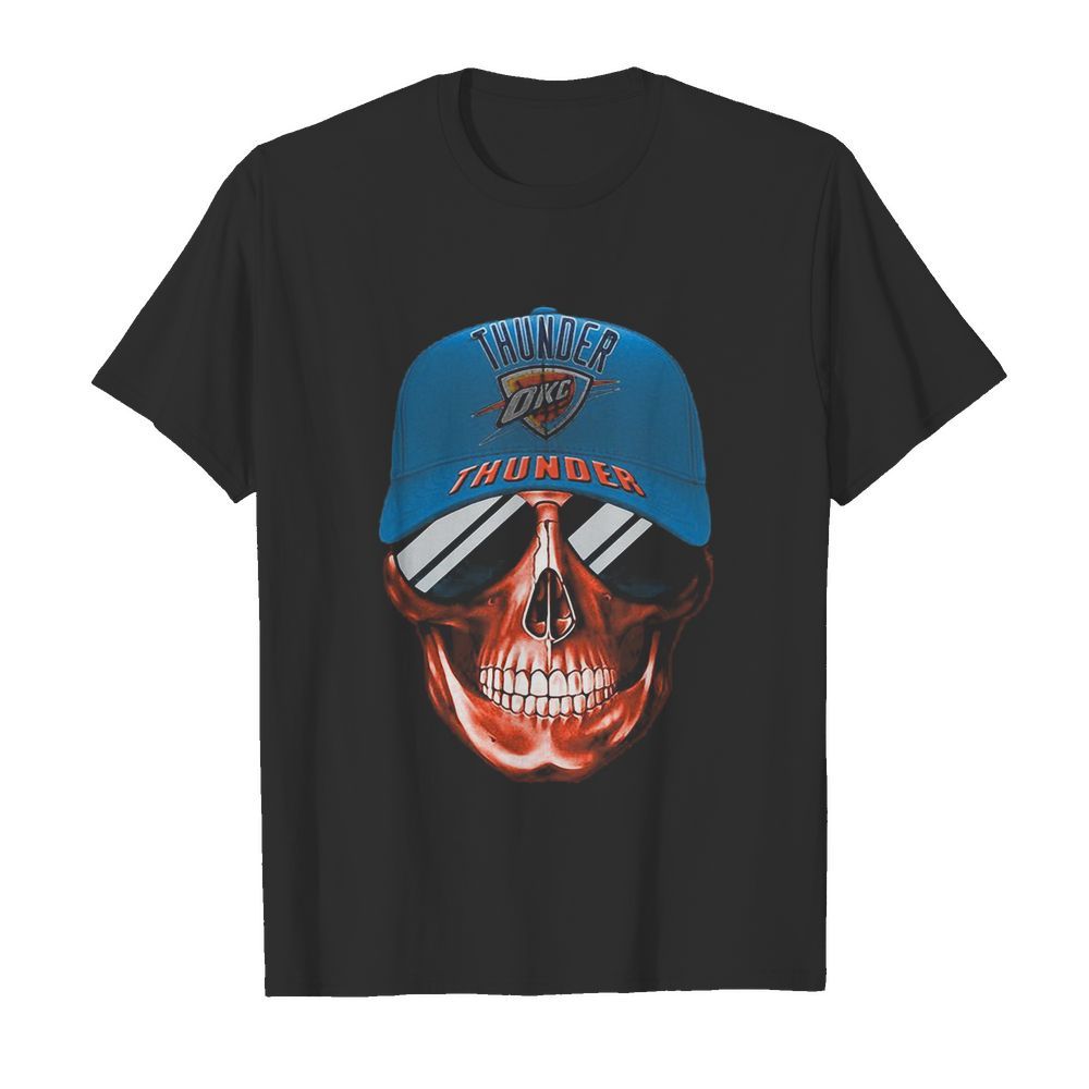 Skull smile oklahoma city thunder football shirt