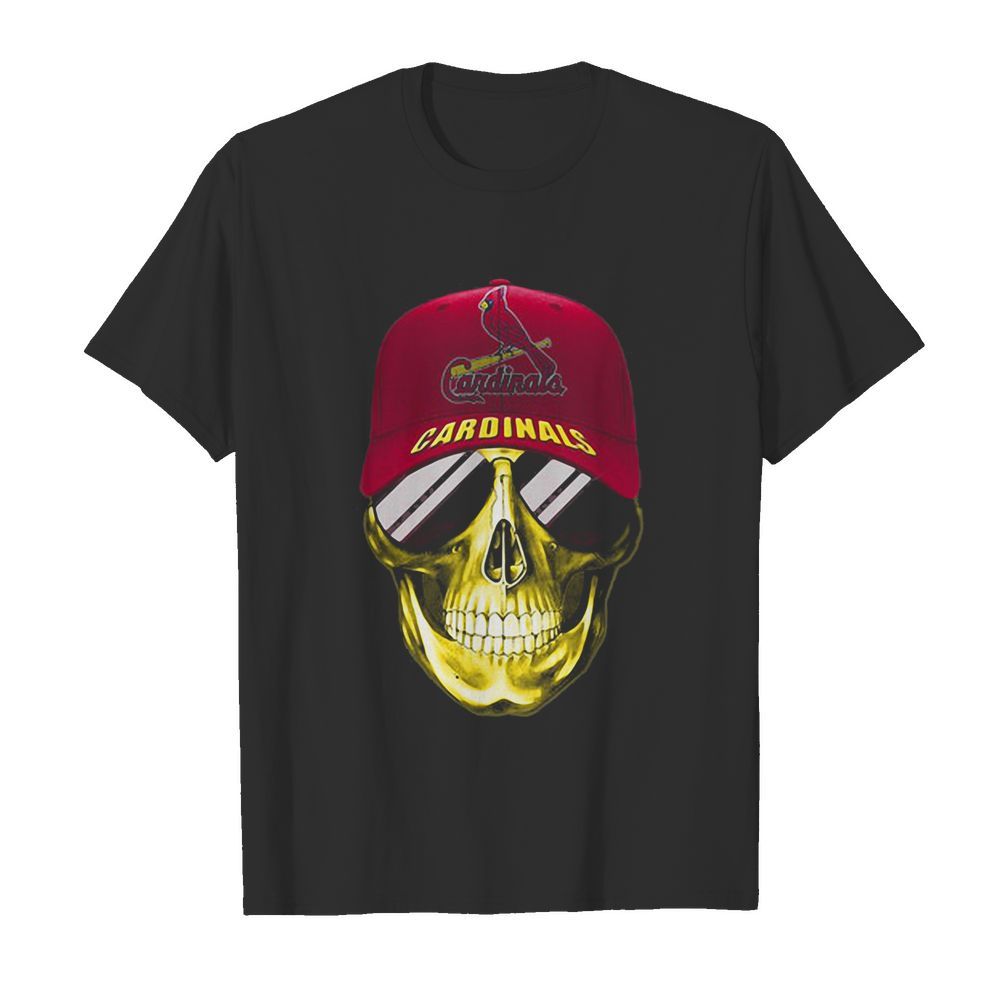 Skull smile st. louis cardinals baseball shirt