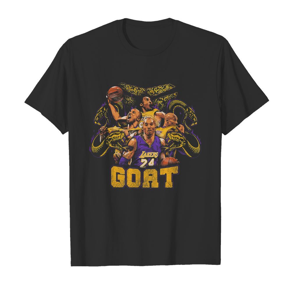 Snake mamba forever goat kobe bryant los angeles lakers basketball team shirt