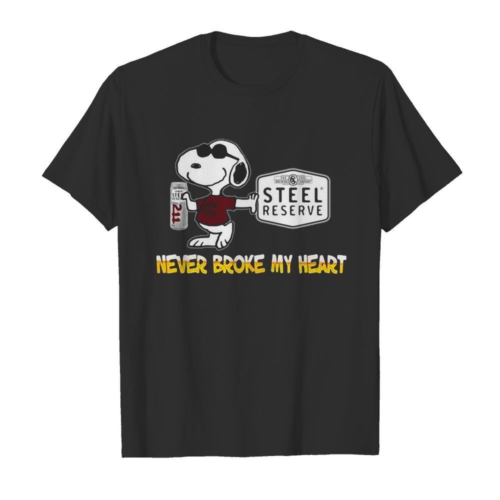 Snoopy Steel Reserve Never Broke My Heart shirt