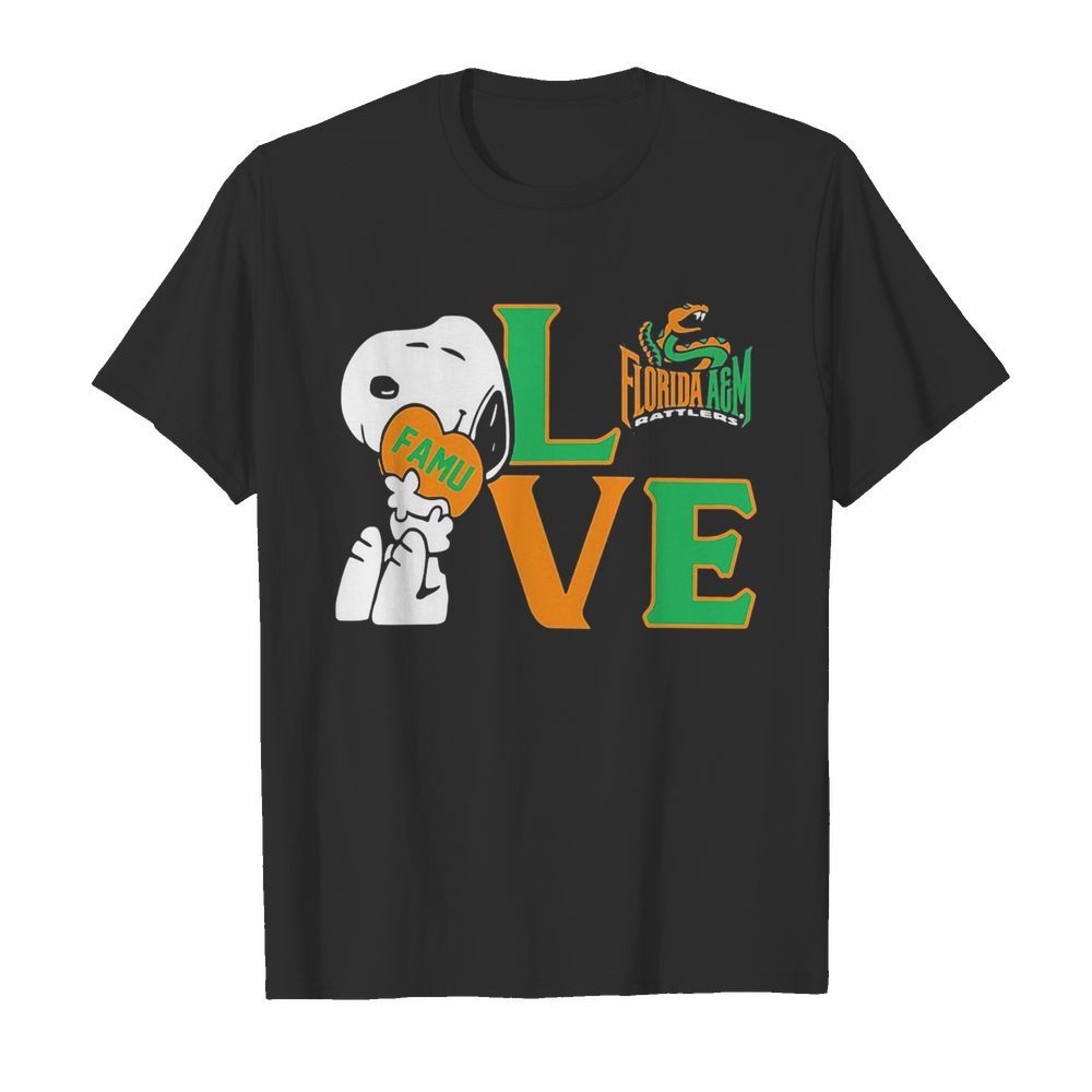 Snoopy hug heart love florida a&m university shirt