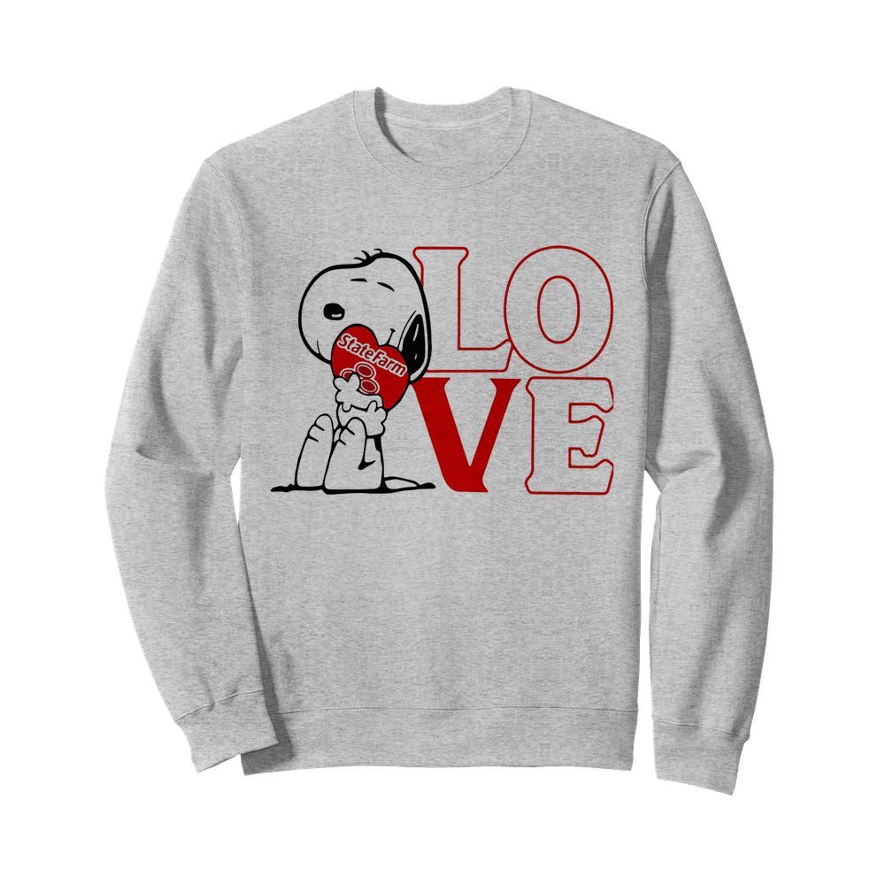 Snoopy hug heart love state farm  Unisex Sweatshirt