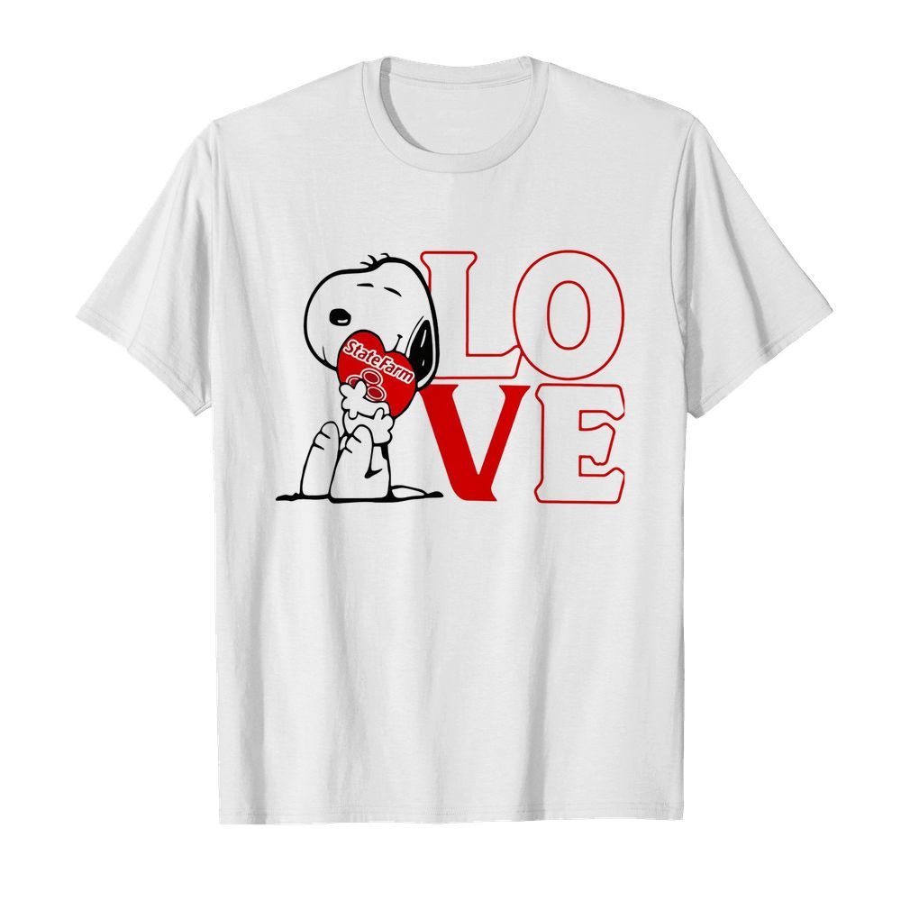 Snoopy hug heart love state farm  Classic Men's T-shirt