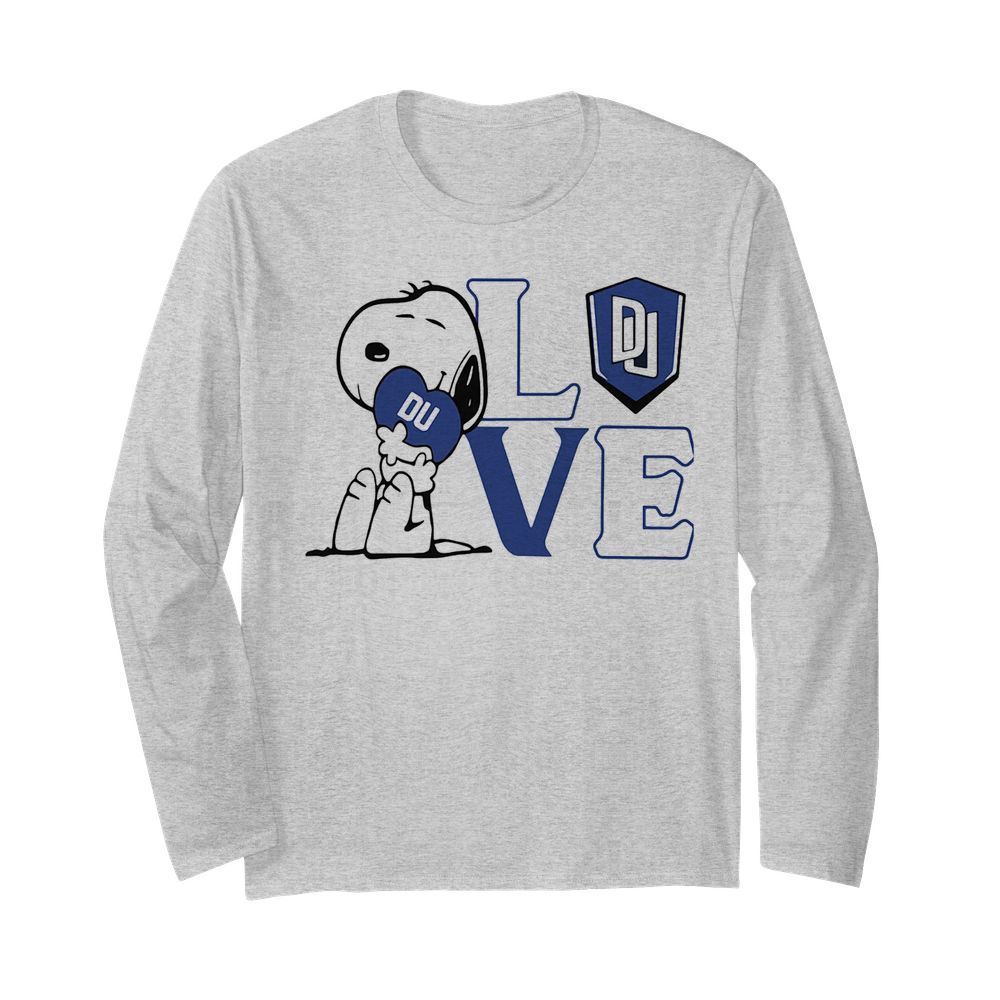 Snoopy love du dillard university heart  Long Sleeved T-shirt 