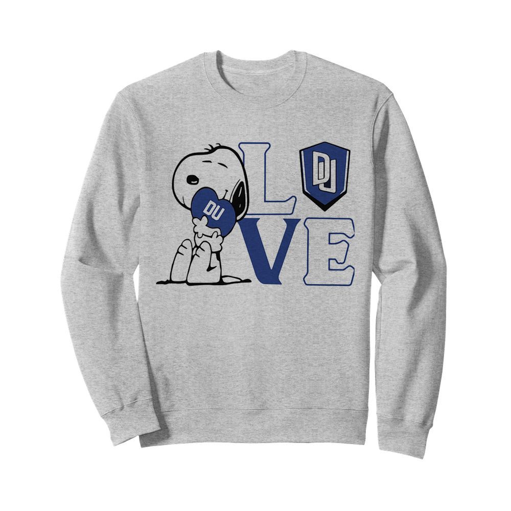 Snoopy love du dillard university heart  Unisex Sweatshirt