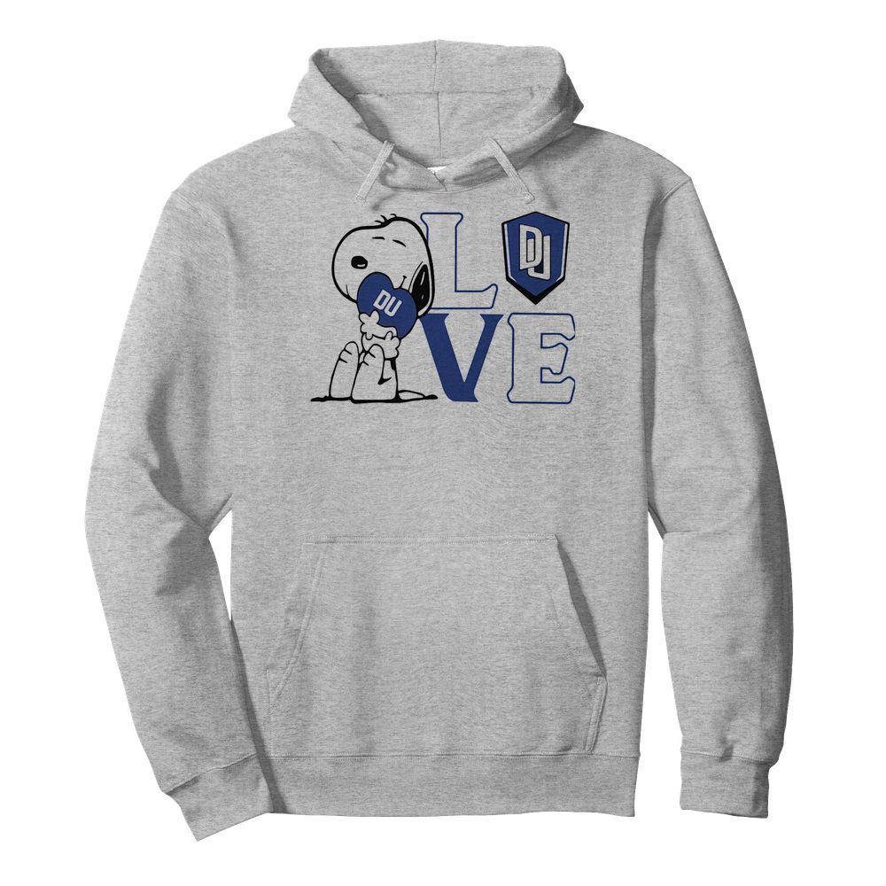 Snoopy love du dillard university heart  Unisex Hoodie