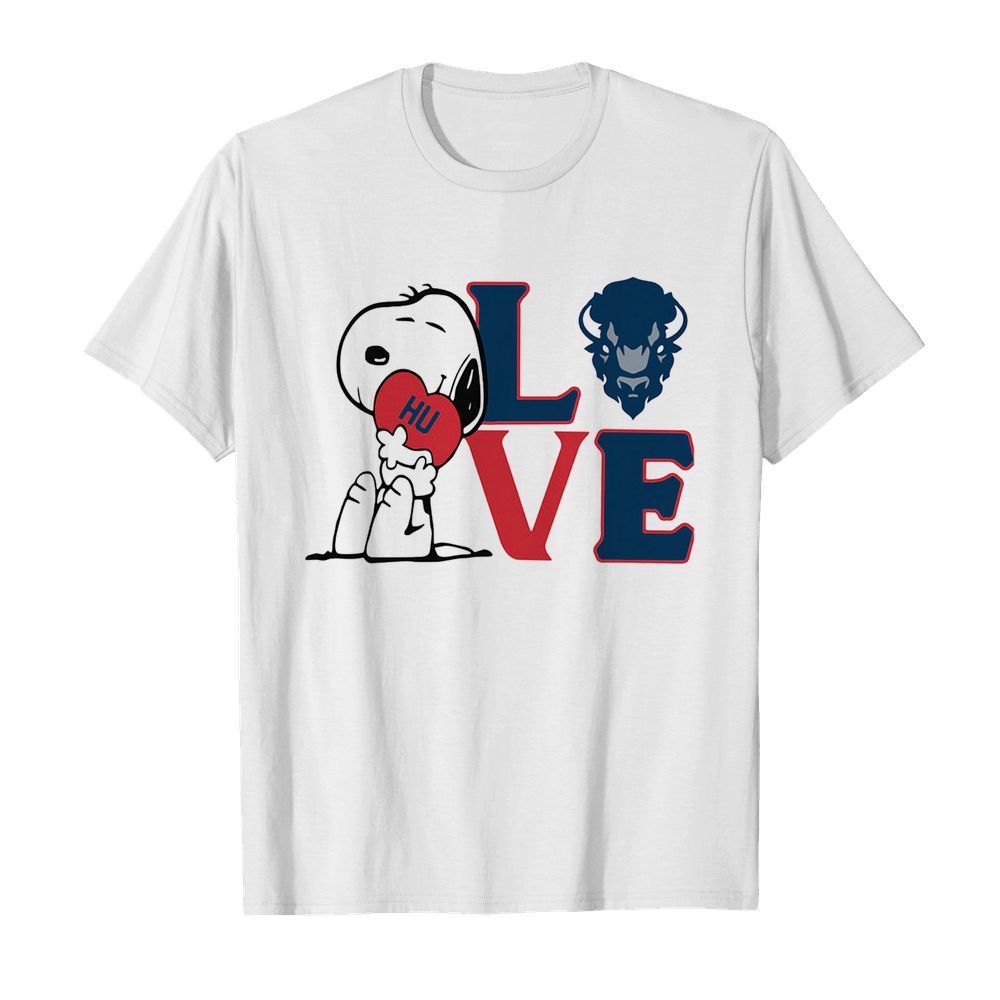 Snoopy love hu howard university heart shirt