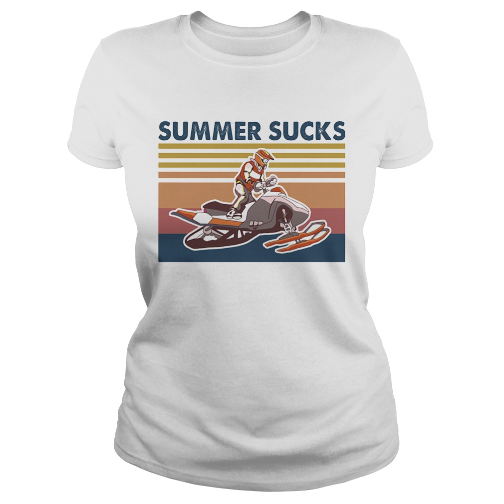 Snowmobile 2020 summer sucks vintage  Classic Ladies