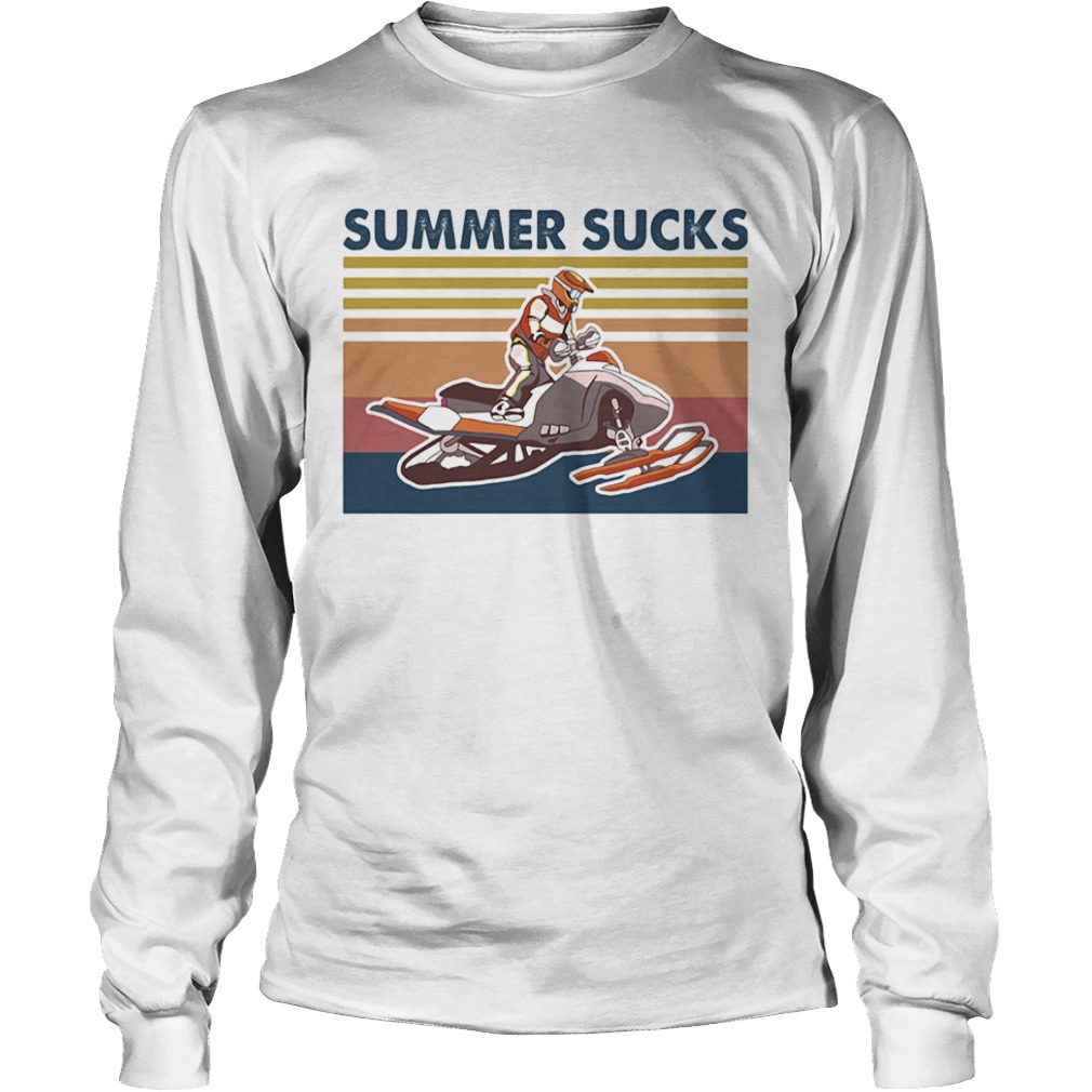 Snowmobile 2020 summer sucks vintage  Long Sleeve