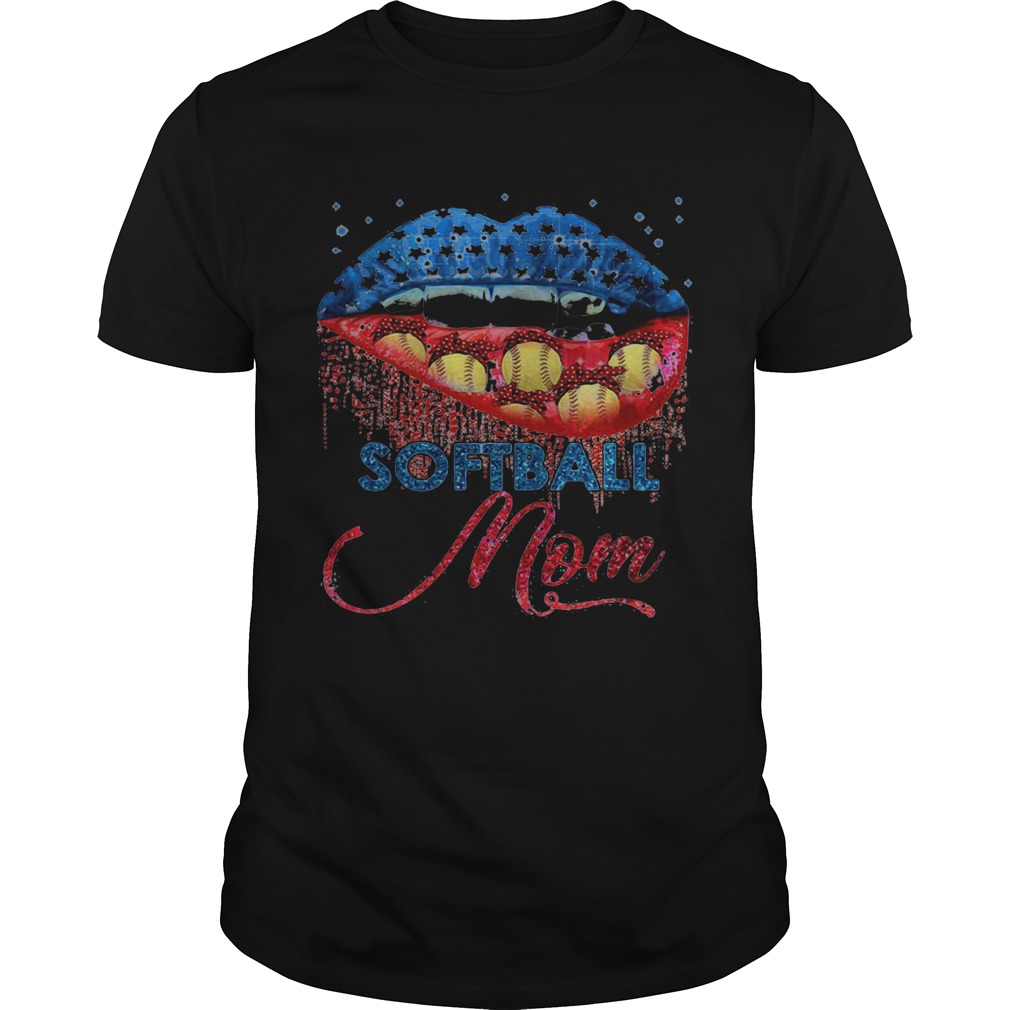 Softball Mom Lips Color shirt