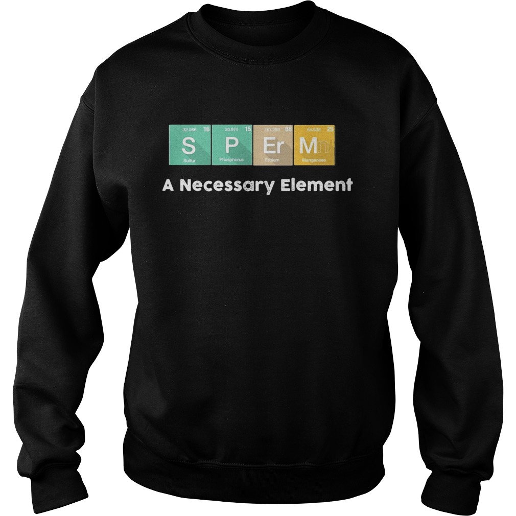 Sperm a necessary element  Sweatshirt