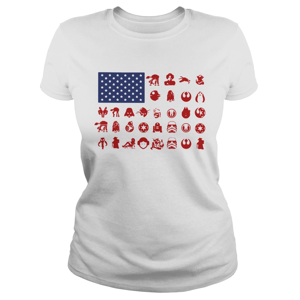 Star Wars American Flag  Classic Ladies