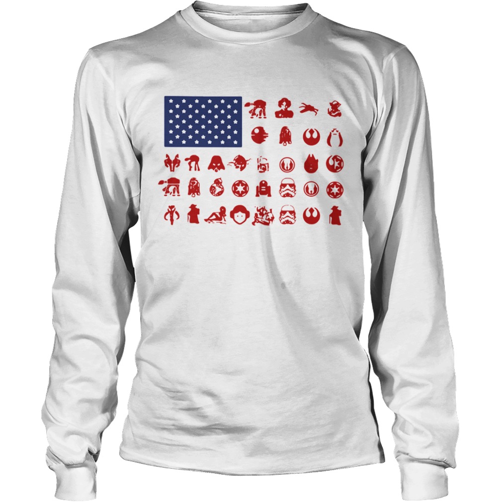 Star Wars American Flag  Long Sleeve