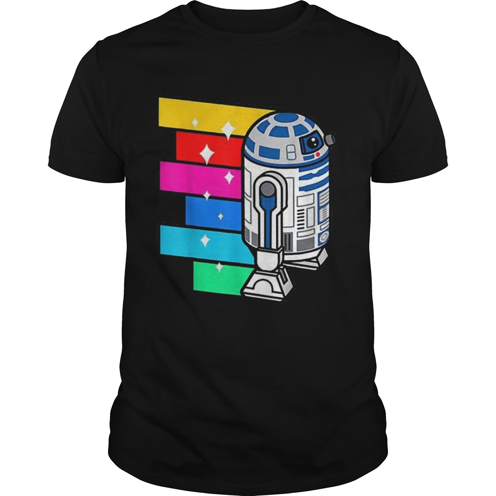 Star Wars R2D2 Rainbow Roll Cartoon shirt