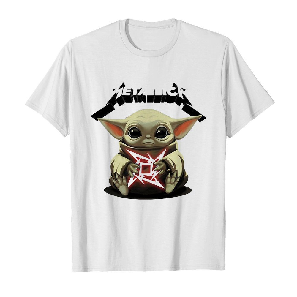 Star wars baby yoda hug metallica  Classic Men's T-shirt