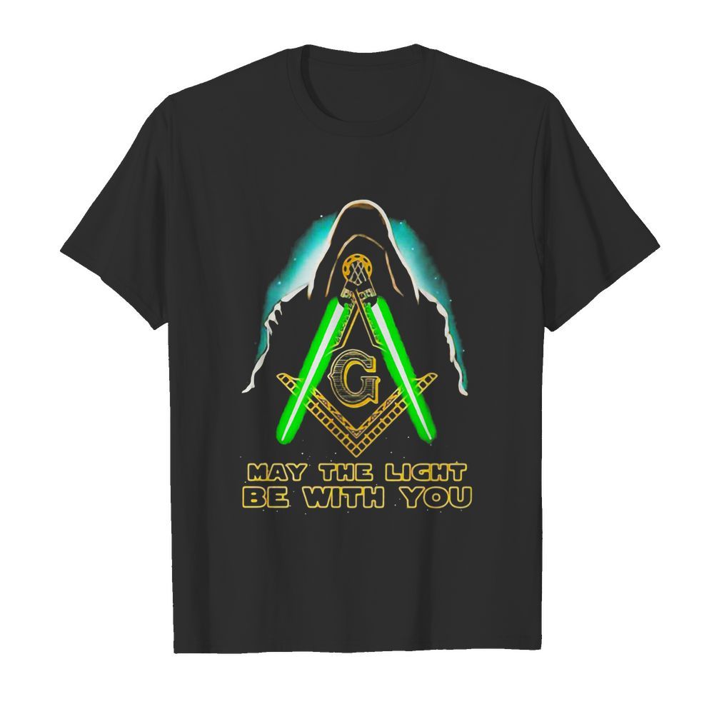 Star wars darth vader may the light be with you freemasonry shirt