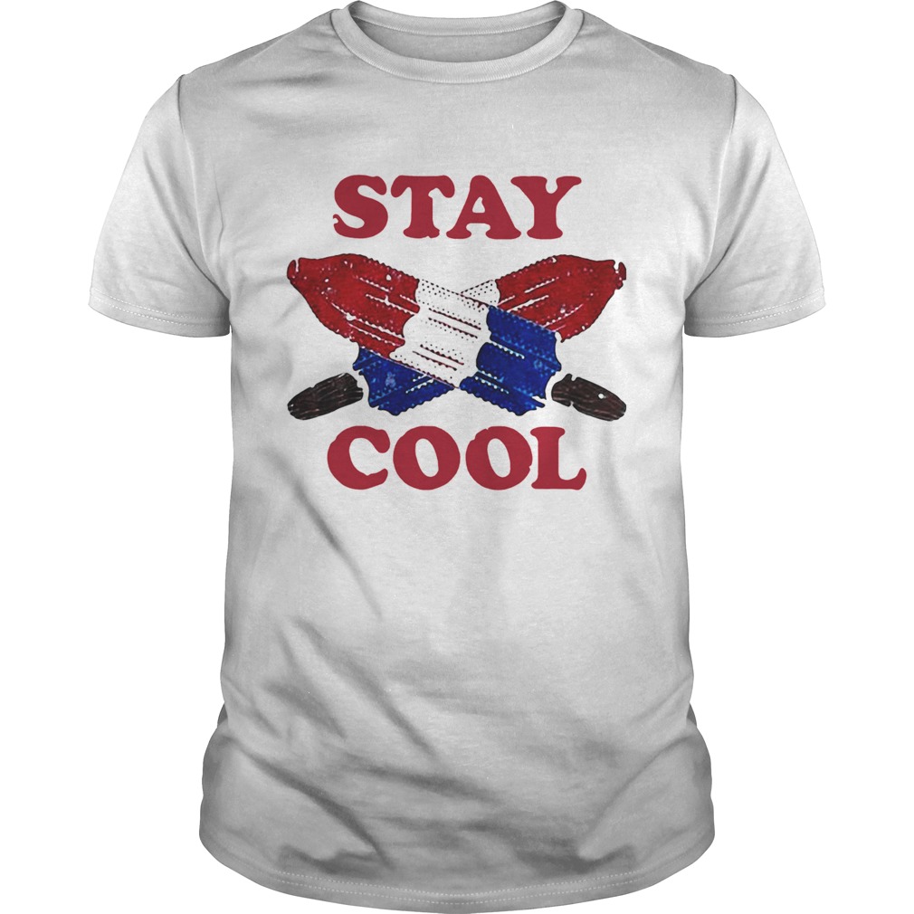 Stay Cool Umbrella Red White Blue shirt