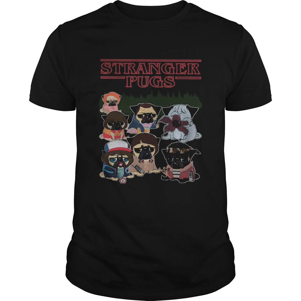 Stranger pugs shirt