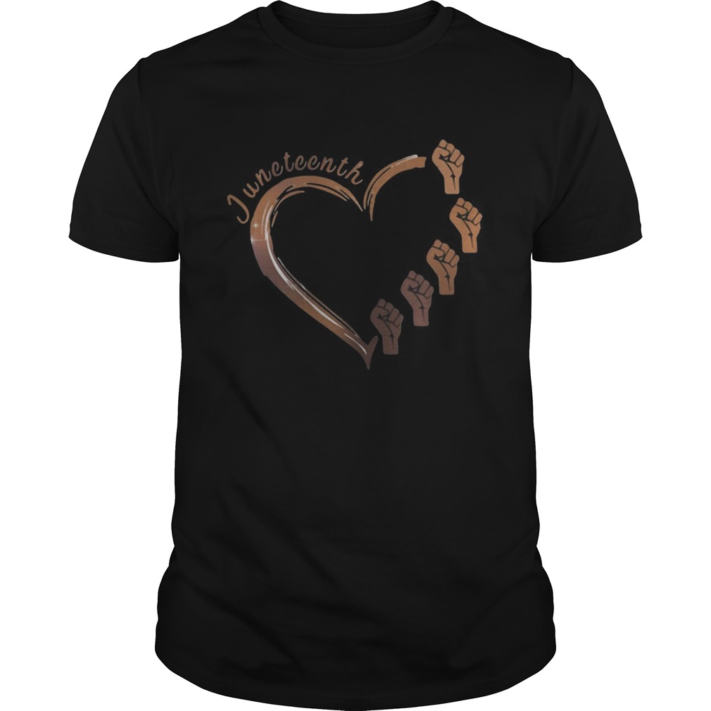 Strong Hand Heart Juneteenth shirt