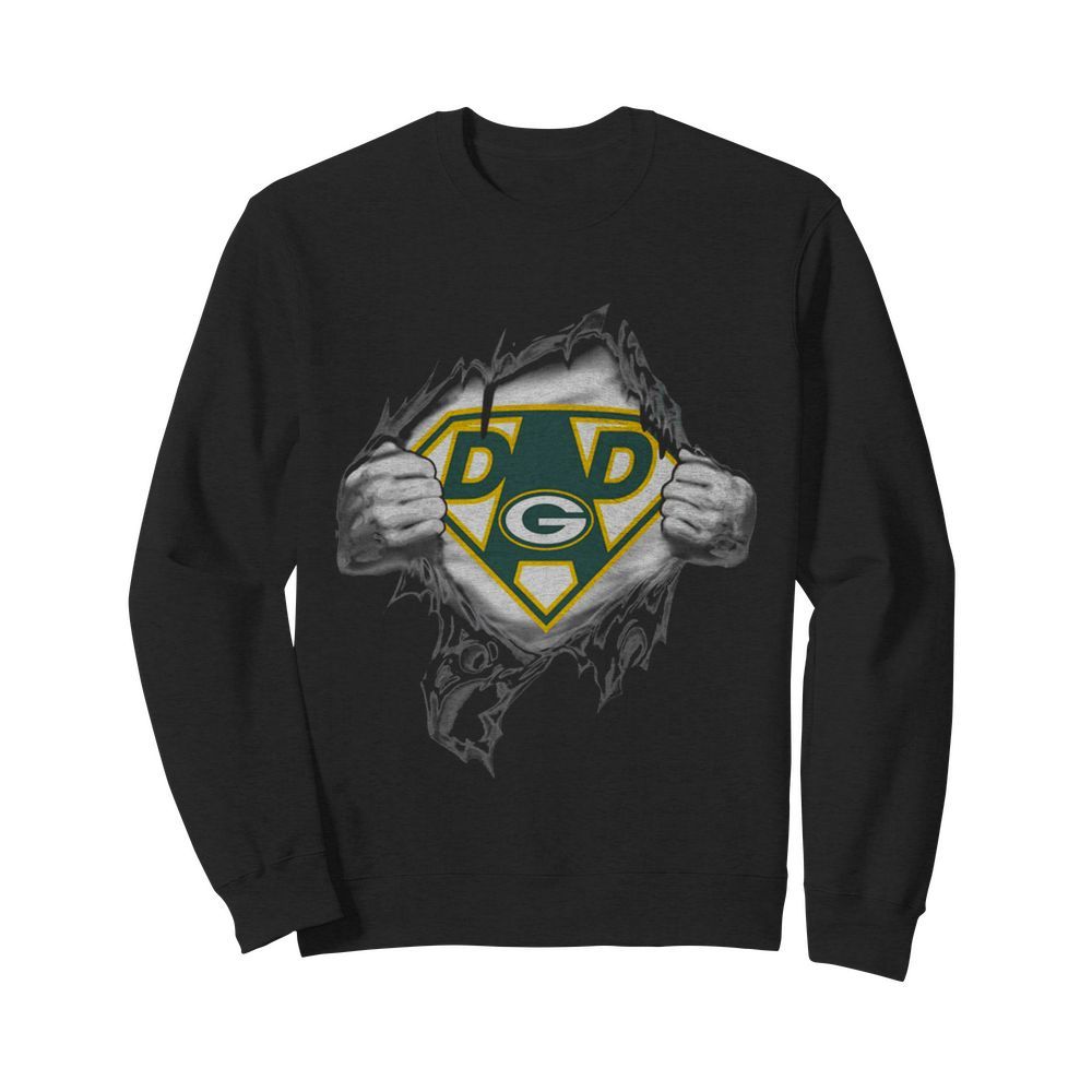 Superhero Green Bay Packers Father's Day  Unisex Sweatshirt