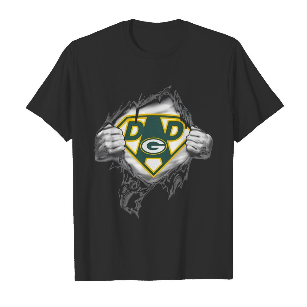 Superhero Green Bay Packers Father's Day  Classic Men's T-shirt