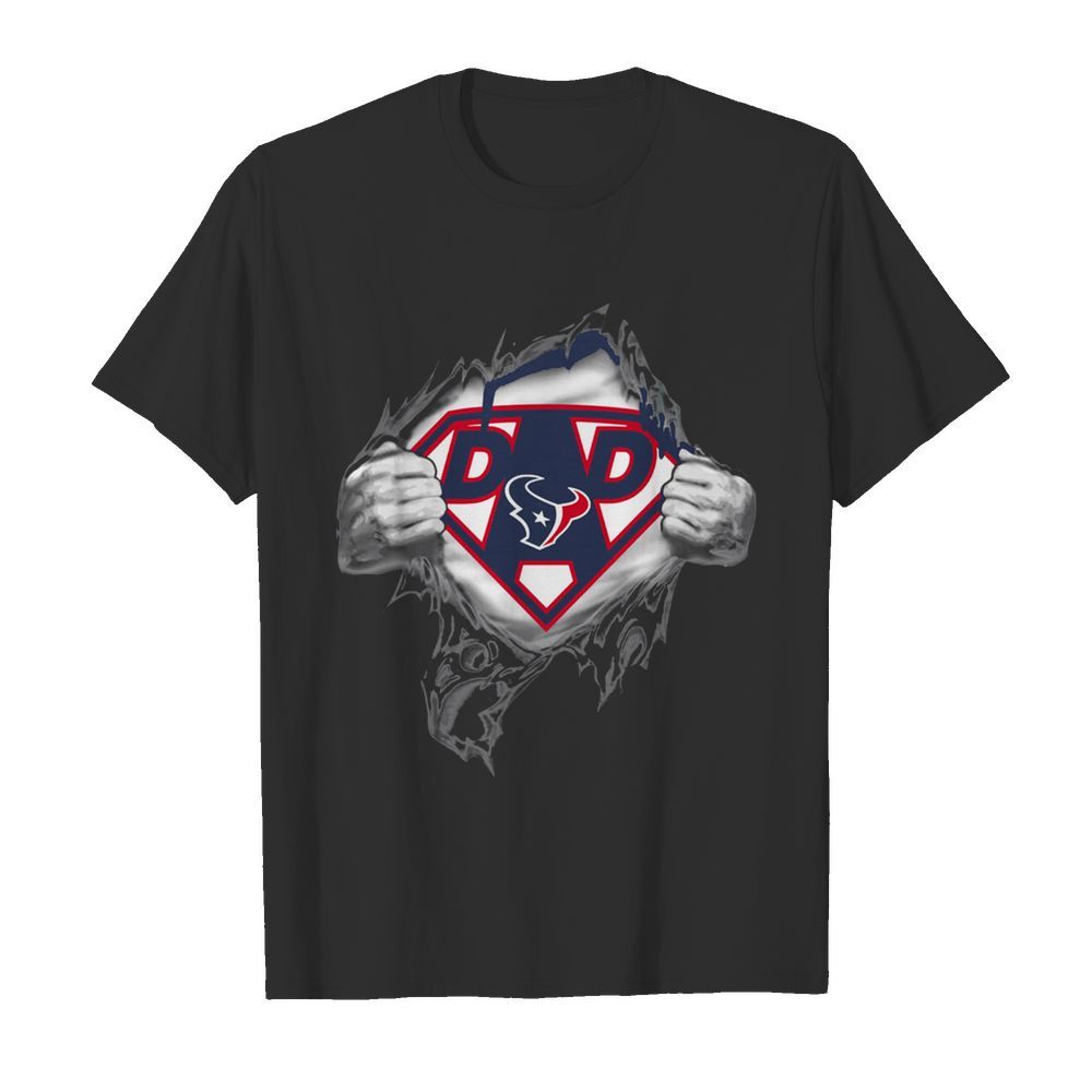 Superhero National Football League Houston Texans Father's Day  Classic Men's T-shirt